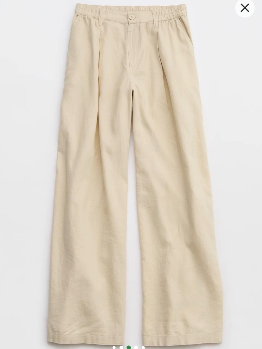 NWT Aerie Linen Blend High Waisted Trouser Size Small